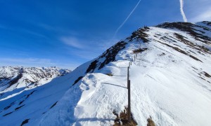 Skitour Hochalmspitze - Kleinitzer Törl, steiler Schlussanstieg