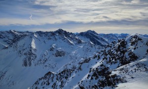 Skitour Hochalmspitze - Blick zum Regenstein und Gölbner