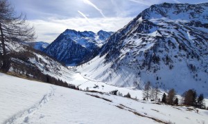 Skitour Hochalmspitze - Abfahrt