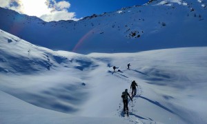 Skitour Marchkinkele - Aufstieg, kurz vor dem Gissertörl