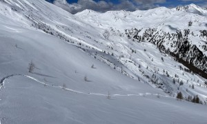 Skitour Marchkinkele - Abfahrt