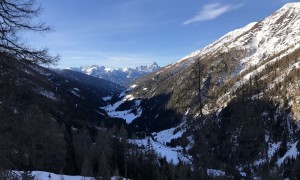 Skitour Regenstein - Aufstieg bei der Unteren Arnalm