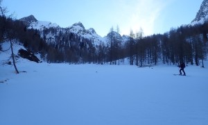 Skitour Regenstein - Aufstieg bei der Oberen Arnalm