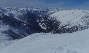 Skitour Regenstein - Aufstieg, Rückblick