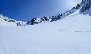 Skitour Regenstein - Abfahrt, Rückblick