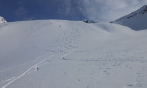 Skitour Suedliches Talletschartel - Abfahrt