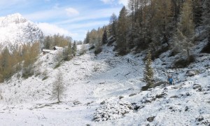 Skitour Nördliches Talletschartel - Start Oberarnalm bei Neuschnee