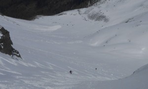 Skitour Nördliches Talletschartel - Abfahrt