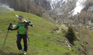 Skitour Nördliches Talletschartel - Rückweg