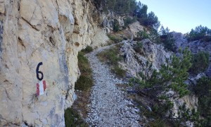 Bergtour Monte Piano, Piana - Aufstieg