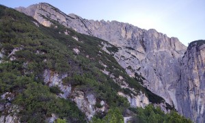 Bergtour Monte Piano, Piana - durchwegs steiler Aufstieg