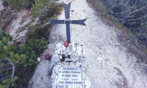 Bergtour Monte Piano, Piana - beim Kriegerfriedhof