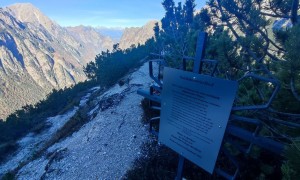 Bergtour Monte Piano, Piana - beim Kriegerfriedhof