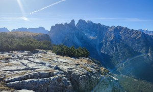 Bergtour Monte Piano, Piana - Gipfelsieg, Blick zum Cristallo