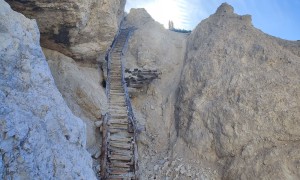 Bergtour Monte Piano, Piana - kurzer Gegenanstieg beim Abstieg