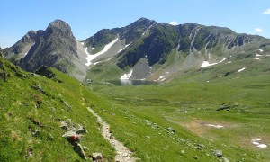 Bergtour Obstansersee Hütte - oberhalb des Sees