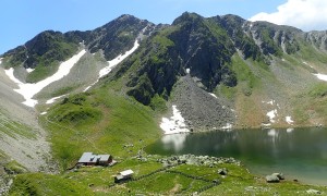 Bergtour Obstansersee Hütte - oberhalb des Sees