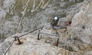 Klettersteig Pisciadù - Leiterpassage