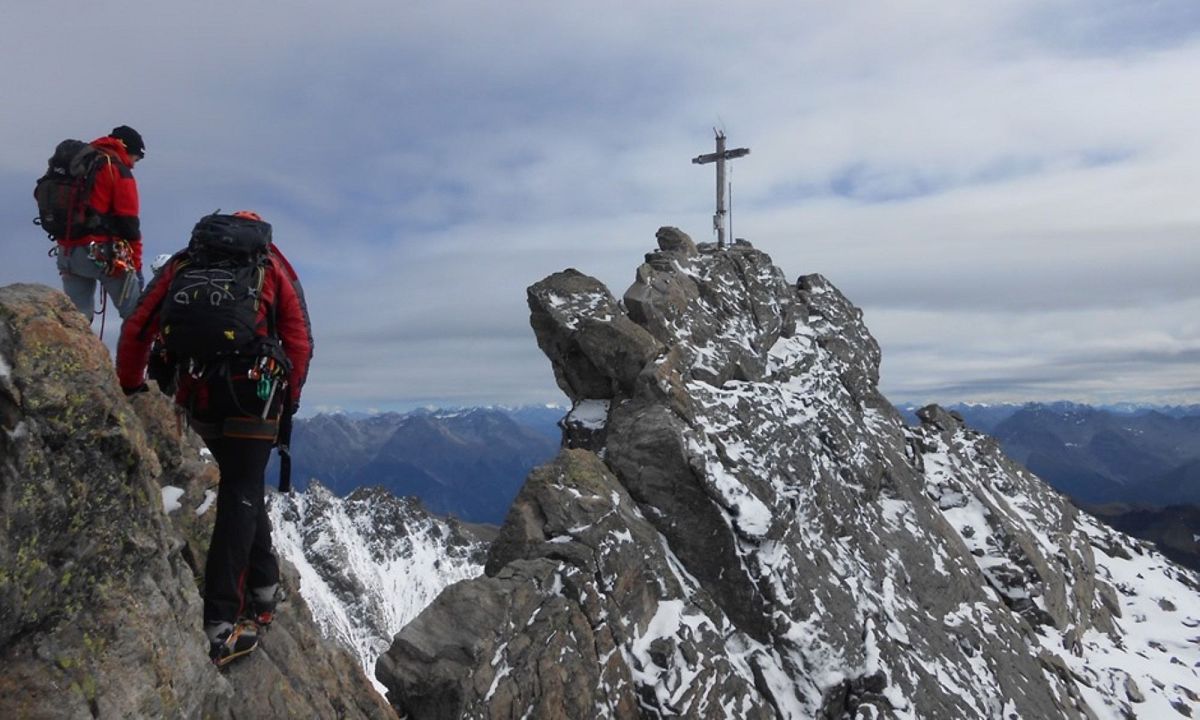 Hochtour Dreiländerspitze von der Jamtalhütte bei Galtür - Nordtirol / Öste...