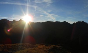 Bergtour Kachaswand - Sonnenuntergang