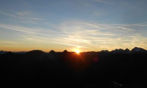 Bergtour Kachaswand - Sonnenuntergang