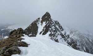 Skitour Rappler - von der Nördlichen Wetterspitze Blick zum Rappler