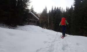 Skitour Helm - Aufstieg bei der Forcherkaser