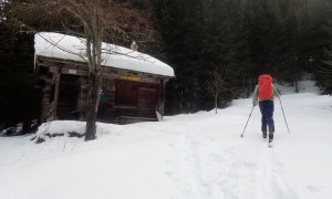 Skitour Helm - Aufstieg bei der Forcherkaser