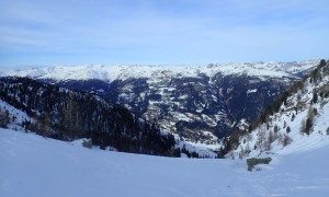 Skitour Helm - Aufstieg, Rückblick