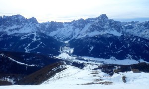 Skitour Helm - Gipfelsieg, Blick Richtung Sextner Dolomiten