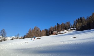 Skitour Gölbner - Aufstieg bei der Strassalm