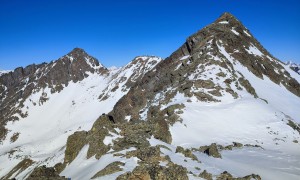 Skitour Gölbner - Blick zum Rappler und Südliche Wetterspitze