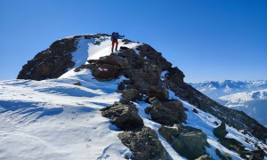 Skitour Gölbner - Schlussaufstieg zu Fuß