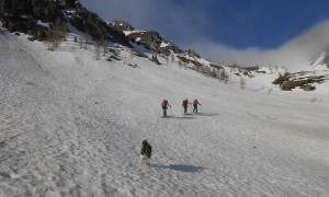 Skitour Sillianer Hütte & Hollbrucker Spitze - Aufstieg Hochgruben