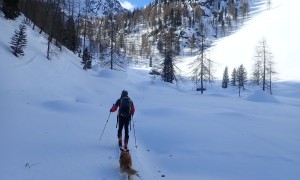 Skitour Hollbrucker Kreuz - Aufstieg