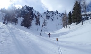 Skitour Hollbrucker Kreuz - Aufstieg