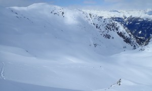 Skitour Hollbrucker Kreuz - Abfahrt