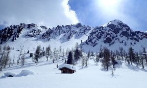 Skitour Hollbrucker Kreuz - Abfahrt