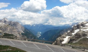 Biketour Auronzohütte - Blick nach Auronzo