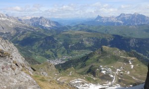 Klettersteig Trincee - Blick nach Arabba