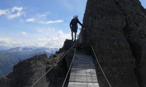 Klettersteig Trincee - Hängebrücke