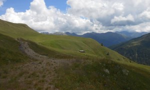 Kombination Pfannhorn - Rückblick Alfneralm, ab hier Tragepassage