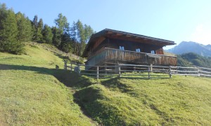 Bergtour Muntanitz - Aufstieg über Almen