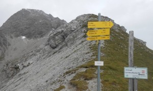 Klettersteig Weittalspitze - Zochenpass, Blick Richtung Simonskopf