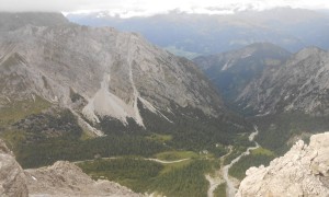 Klettersteig Weittalspitze - Blick zur Kerschbaumeralm