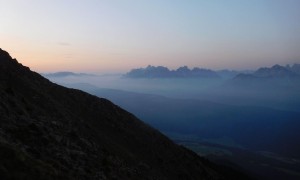 11-Gipfel-Tour - Morgendämmerung auf dem Weg zum Rudlhorn