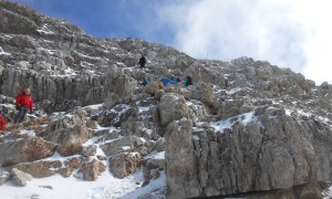 Klettersteig Piz Boè - Rückblick beim Abstieg