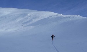 Skitour Trogesschneide - Aufstieg