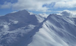 Skitour Trogesschneide - Blick zur Hochgrabe & Kugelwand