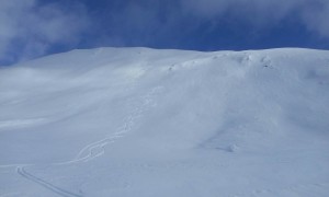 Skitour Trogesschneide - Abfahrt